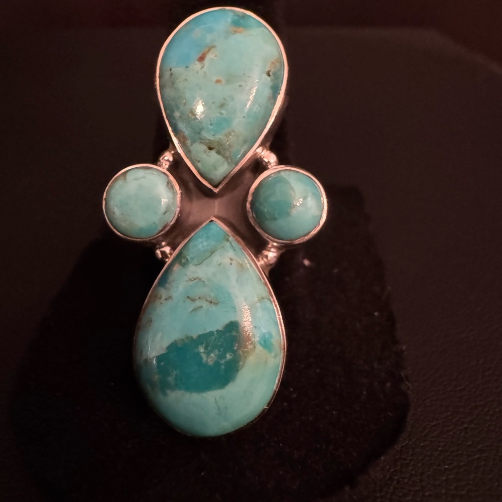 Turquoise Sterling Silver Women's Ring